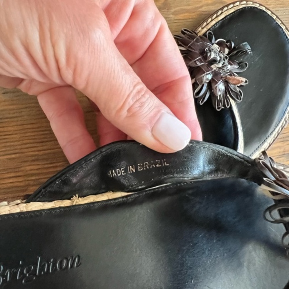 Brighton orchard brown/espadrille sandal size 7 M - Picture 4 of 13